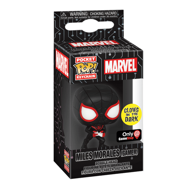 miles morales gamer only gamestop glows in the dark