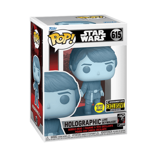 holographic luke skywalker special edition glows in the dark 615
