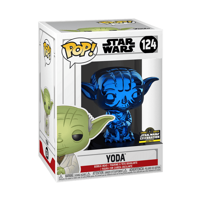 yoda blue chrome star wars celebration 124