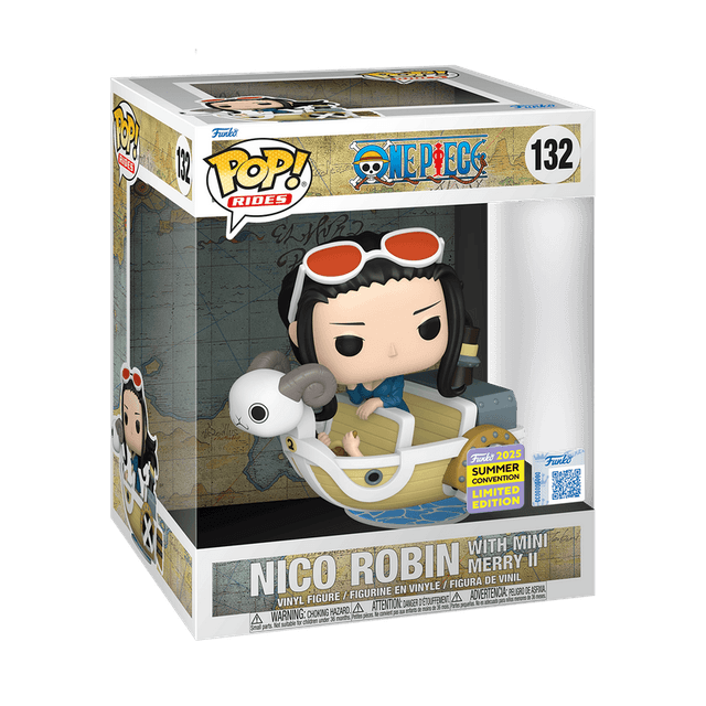 nico robin with mini merry ii summer convention qr code 132