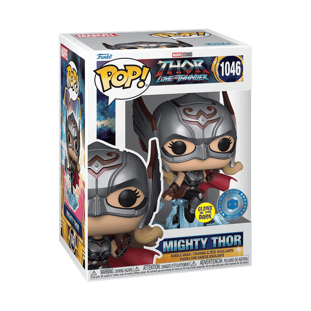 mighty thor pop in a box glows the dark 1046
