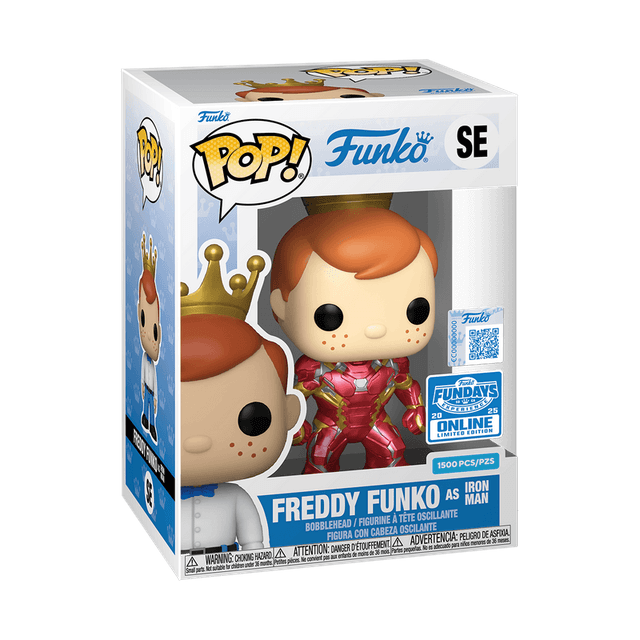 freddy as iron man fundays online qr code