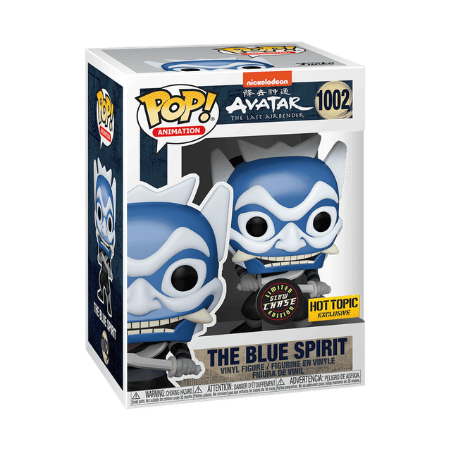 the blue spirit hot topic yellow background glow chase 1002