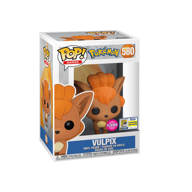 vulpix san diego comic con flocked pink background 580