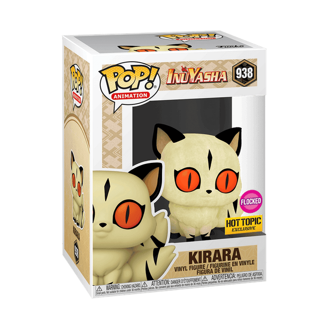 kirara hot topic yellow background flocked pink 938
