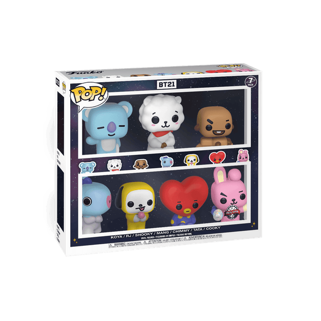 bt21 a barnes noble exclusive green background 7 pack