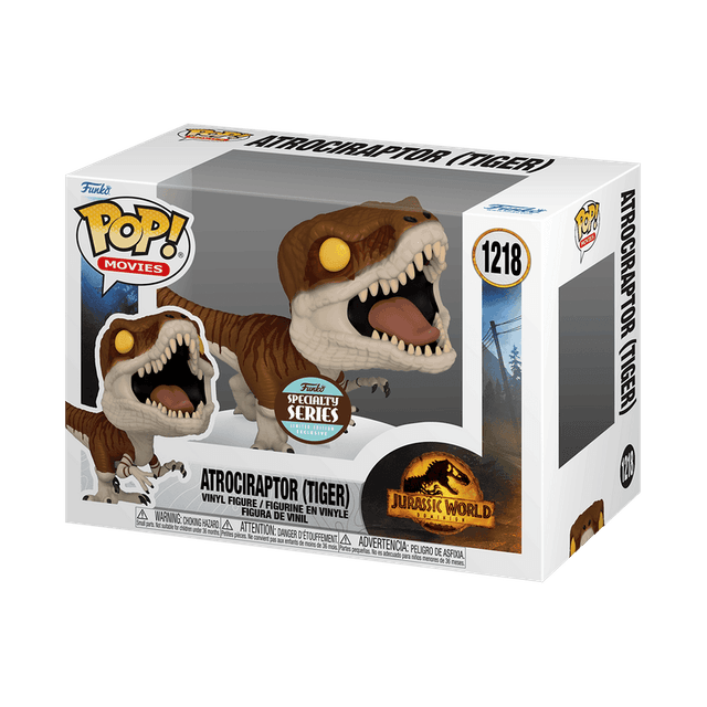 atrociraptor tiger specialty series brown and teal background 1218