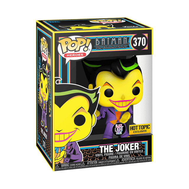 the joker blacklight hot topic yellow background glow 370