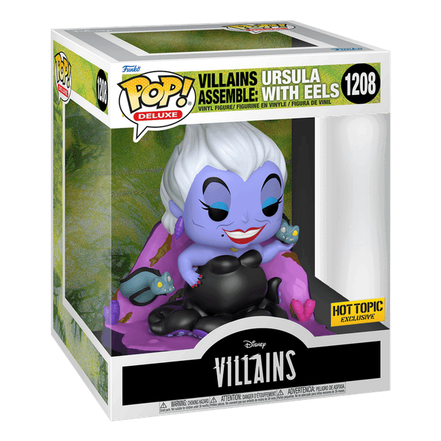 villains assemble ursula with eels hot topic yellow background 1208