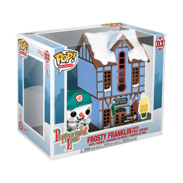 frosty franklin with post office only gamestop lights up s allume con luces 03