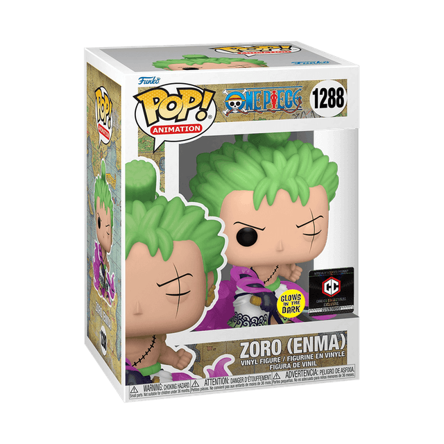 zoro enma cc chalice collectibles black background glows in the dark 1288