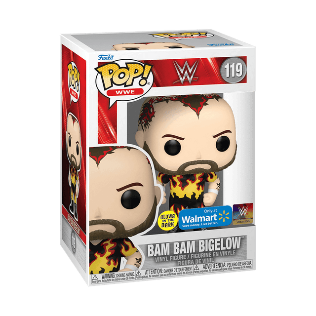 bam bigelow only at walmart glows in the dark wwe 119