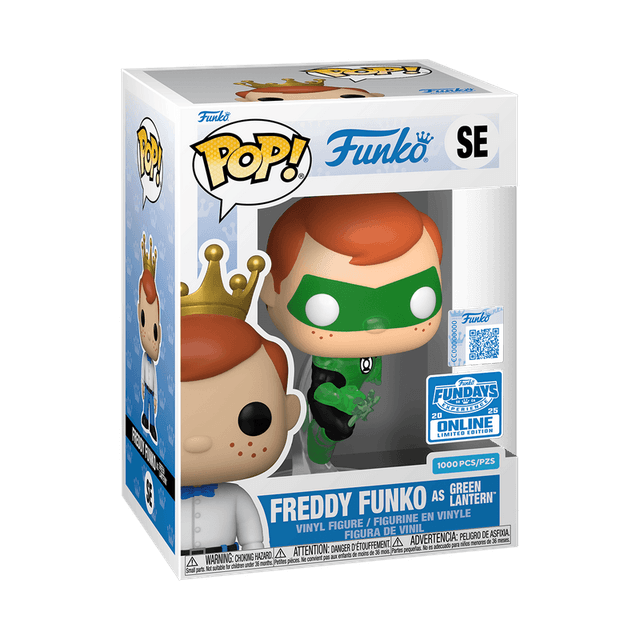 freddy as green lantern fundays online qr code