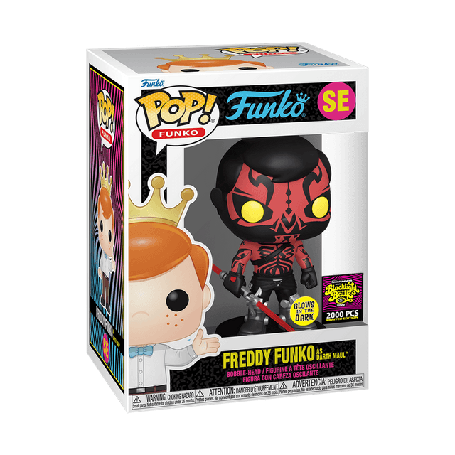 freddy as darth maul blacklight battle glows in the dark