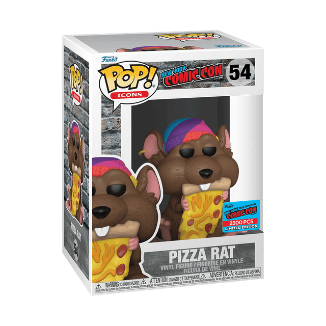 pizza rat purple hat brown fur new york comic con 54