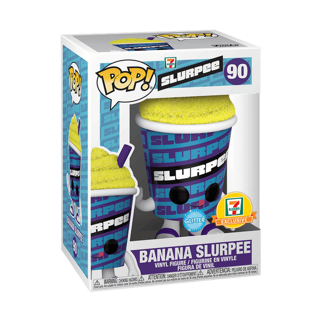 banana slurpee 7 eleven glitter 90