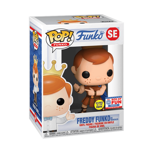 freddy as hercules box of fun glows in the dark