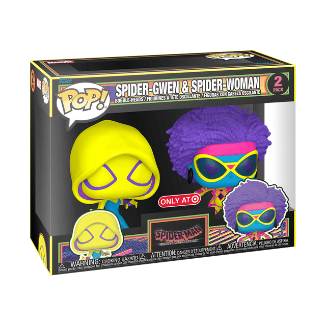 spider gwen woman blacklight special edition 2 pack