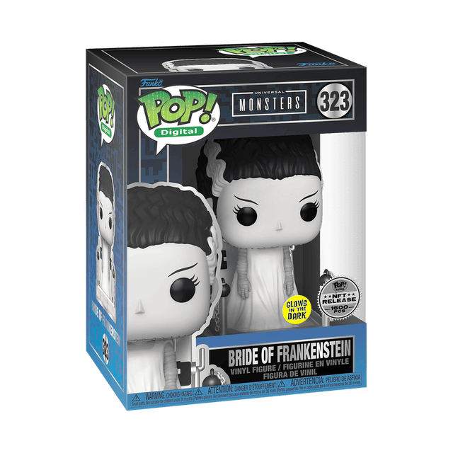 bride of frankenstein nft release glows in the dark 323