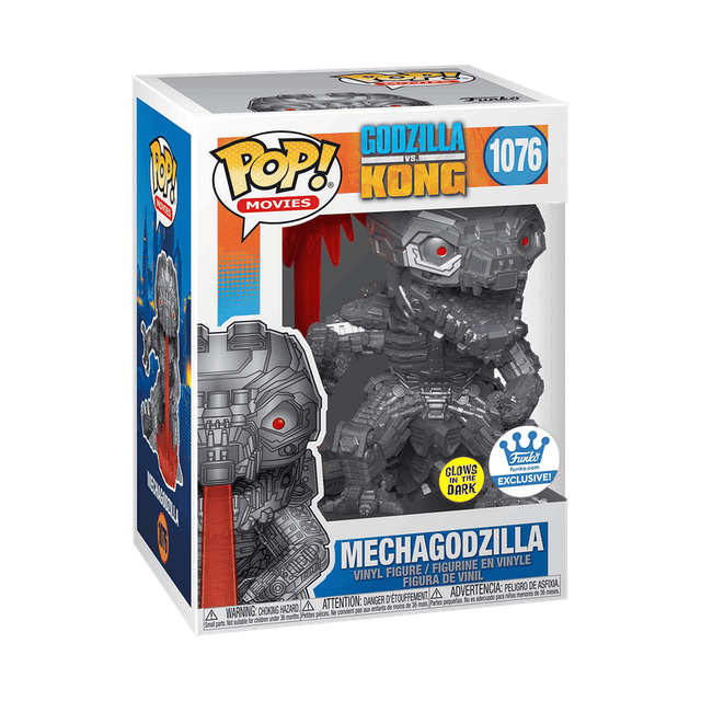 mechagodzilla exclusive white background glows in the dark 1076