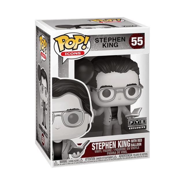 stephen king with red balloon black white special edition 55