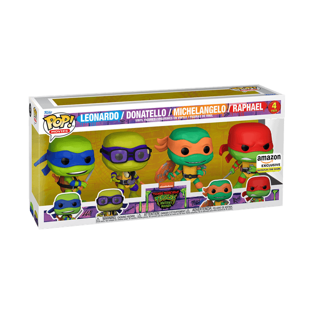leonardo donatello michelangelo raphael amazon glows in the dark 4 pack