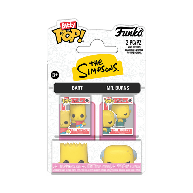 bart simpson mr burns 2 pack
