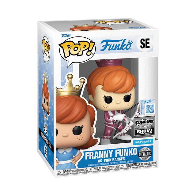 franny as pink ranger fundays show qr code metallic