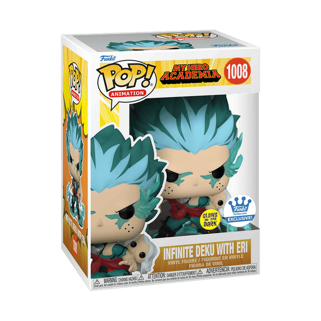 infinite deku with eri exclusive white background glows in the dark 1008