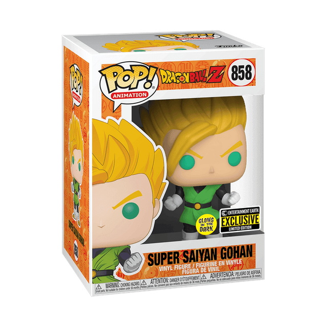 super saiyan gohan entertainment earth exclusive glows in the dark 858