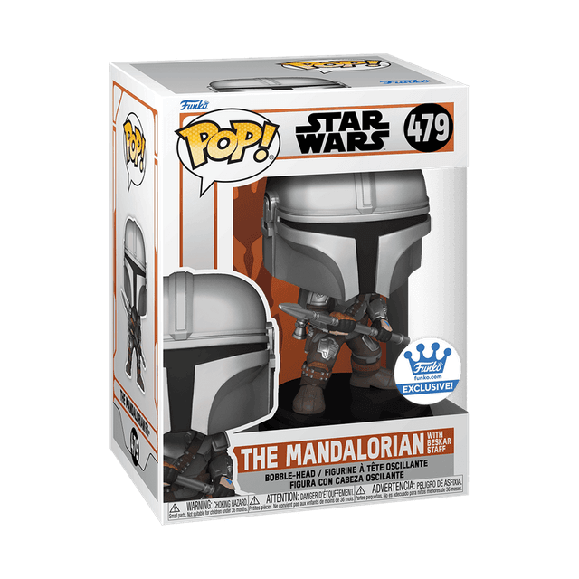 the mandalorian with beskar staff exclusive white background 479