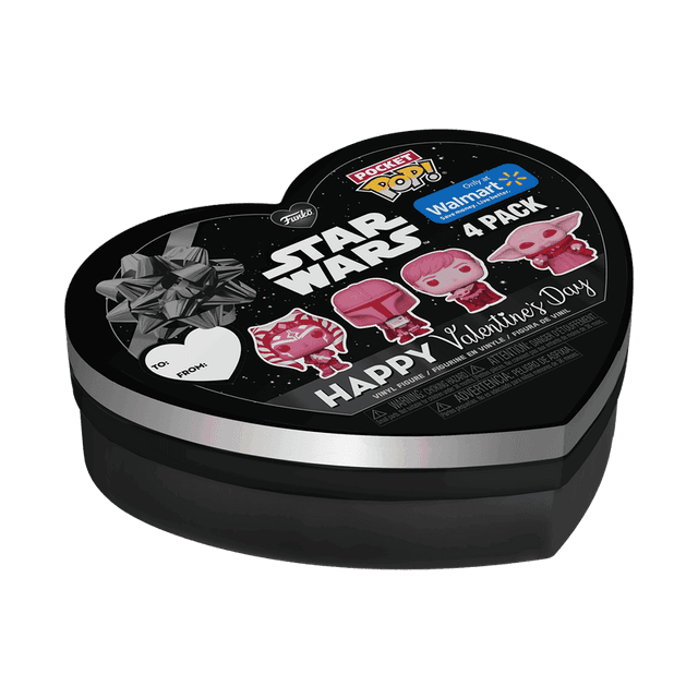 ahsoka tano the mandalorian luke skywalker grogu pink valentine only at walmart 4 pack