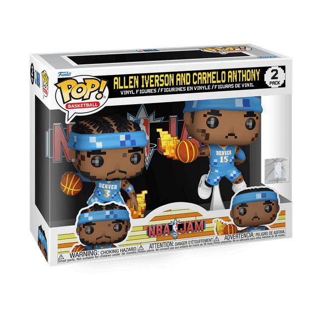 allen iverson and carmelo anthony nba 2 pack