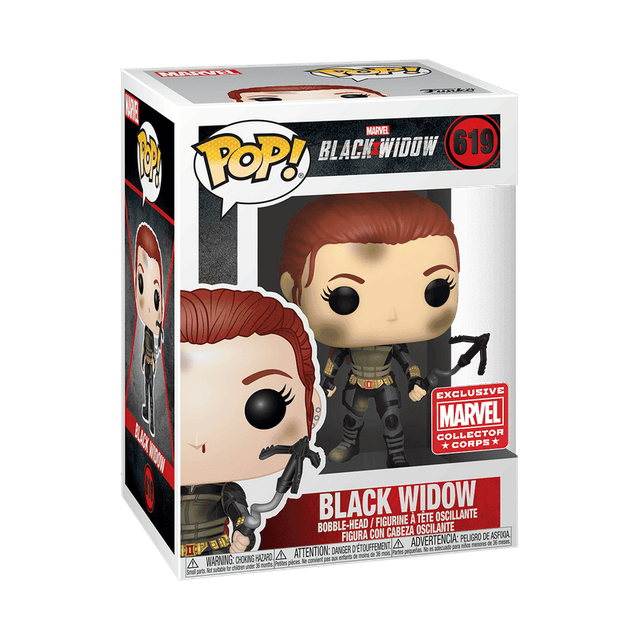 black widow marvel collector corps red 619