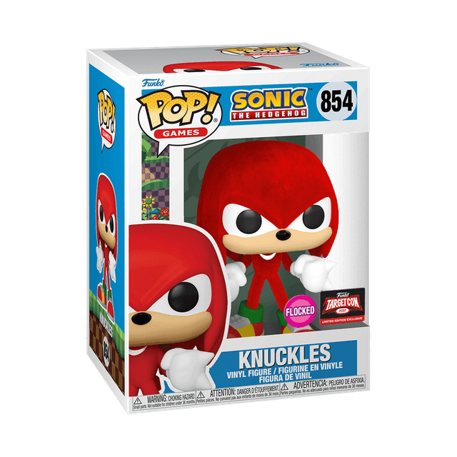 knuckles special edition flocked pink background 854
