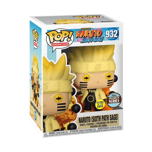 naruto sixth path sage specialty series brown and teal background glows in the dark 932