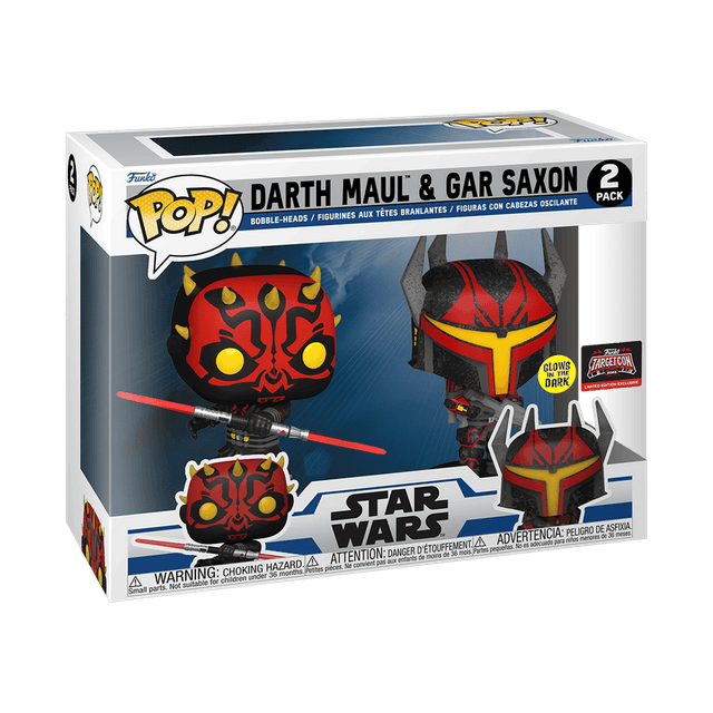 darth maul gar saxon special edition glows in the dark 2 pack