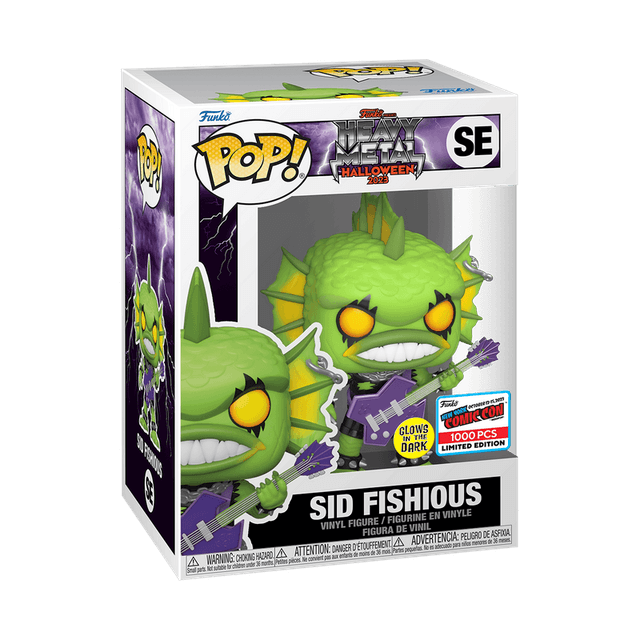 sid fishious metallic new york comic con glows in the dark