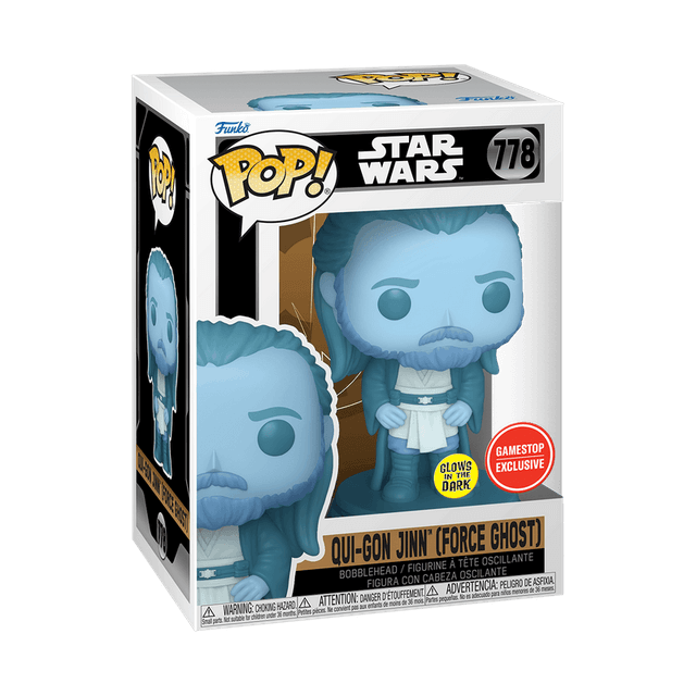 qui gon jinn force ghost gamestop exclusive glows in the dark 778