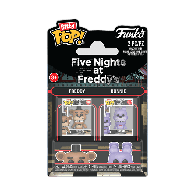 freddy fazbear bonnie the rabbit 2 pack