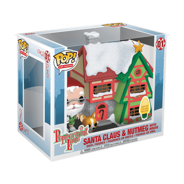 Santa Claus & Nutmeg with House #01 Funko Pop from Peppermint Lane