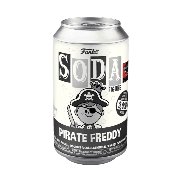 pirate freddy black white funtastic voyage
