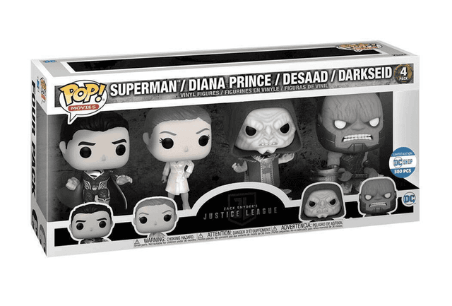 superman diana prince desaad darkseid metallic dc shop 4 pack