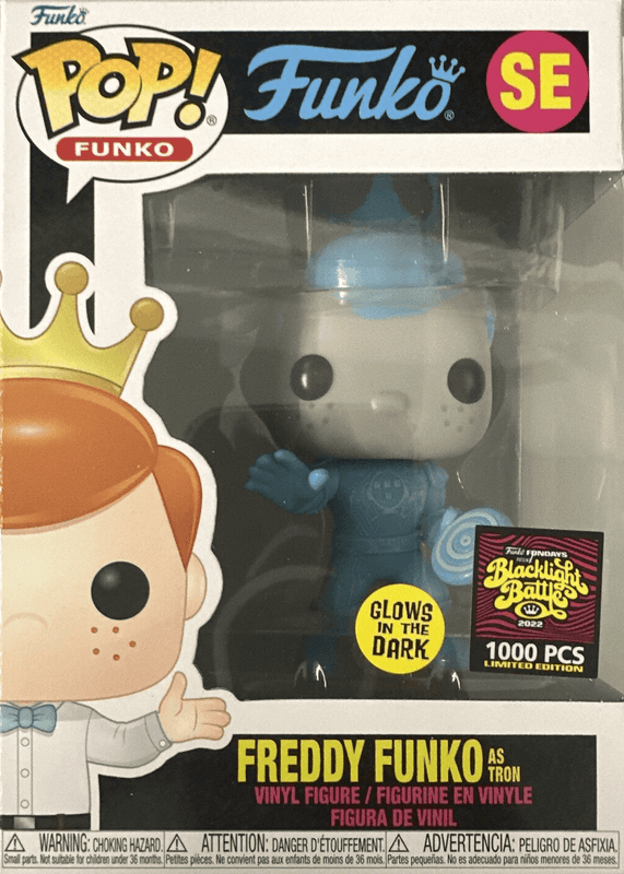 freddy as tron blacklight battle glows in the dark