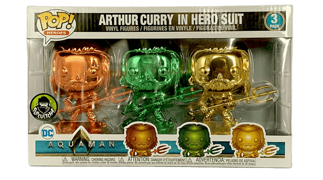 arthur curry in hero suit chrome popcultcha 3 pack