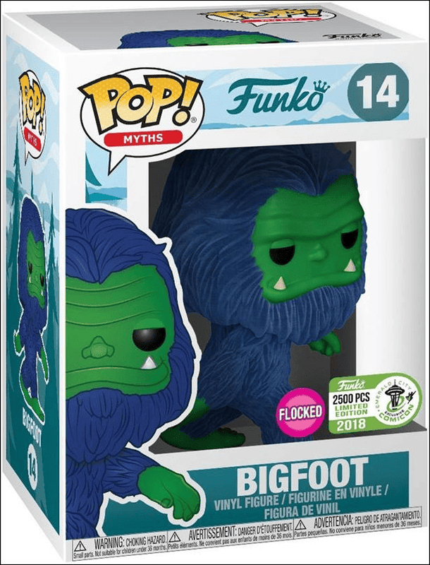 bigfoot emerald city comic con flocked pink background 14