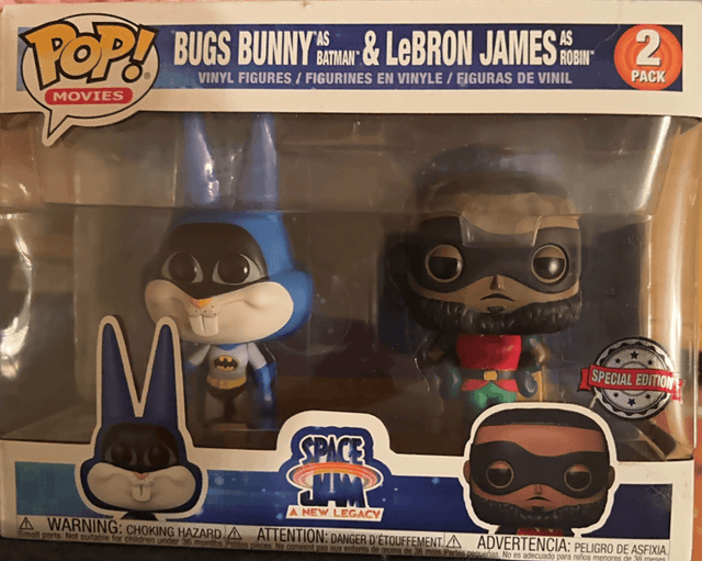 bugs bunny as batman lebron james robin special edition 2 pack