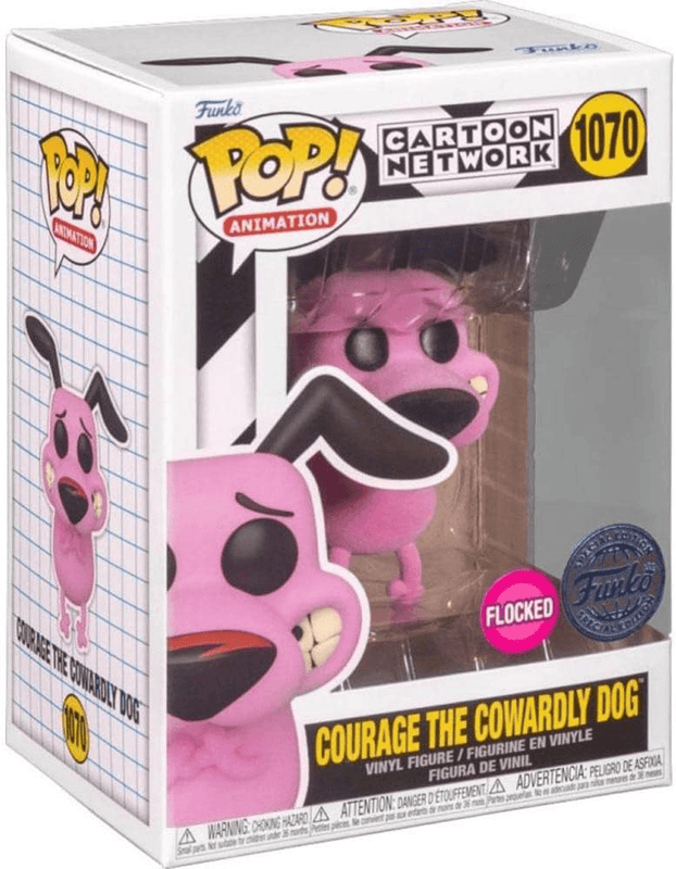 courage the cowardly dog special edition flocked pink background 1070