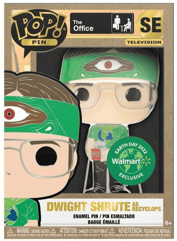dwight shrute as recyclops walmart earth day