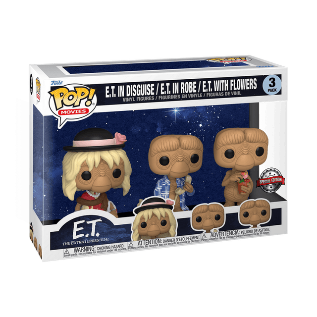 e t in disguise robe with flowers special edition 3 pack